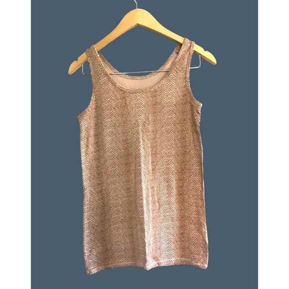 A NEW DAY- WOMENS BROWN ANIMAL PRINT TANK TOP SIZE X-LARGE - Picture 1 of 6